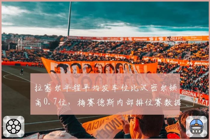 拉塞尔半程平均发车位比汉密尔顿高0.7位,梅赛德斯内部排位赛数据对比失衡